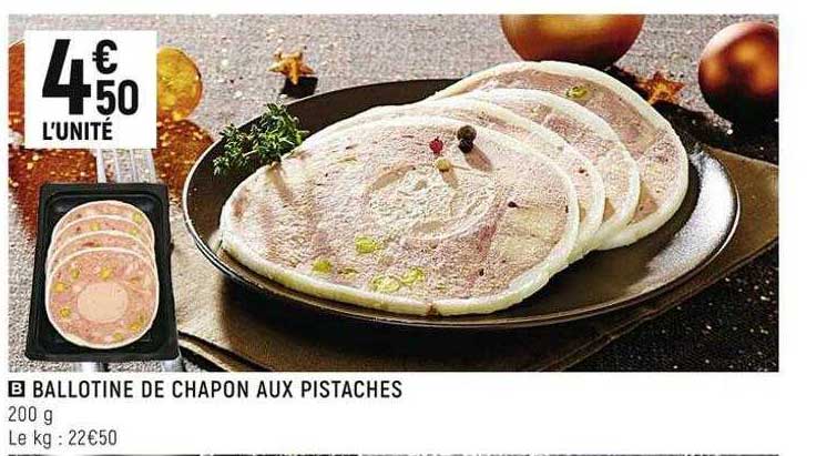 ballotine de chapon aux pistaches