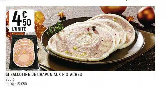 ballotine de chapon aux pistaches