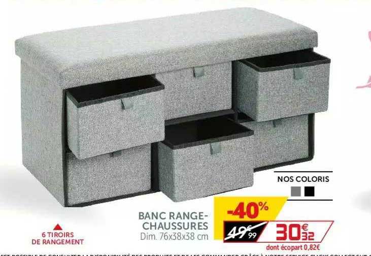 banc range-chaussures