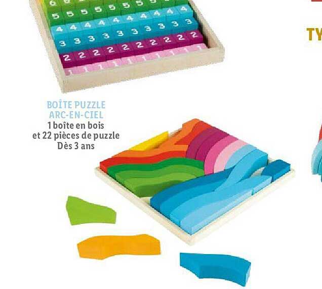 boîte puzzle arc-en-ciel