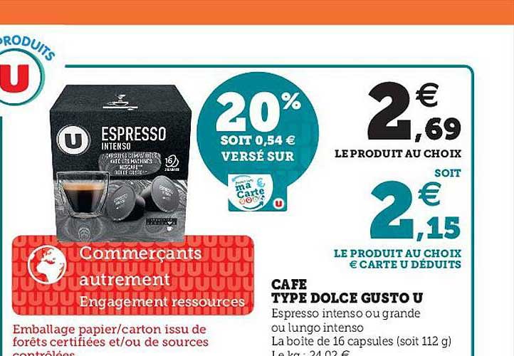 café type dolce gusto u