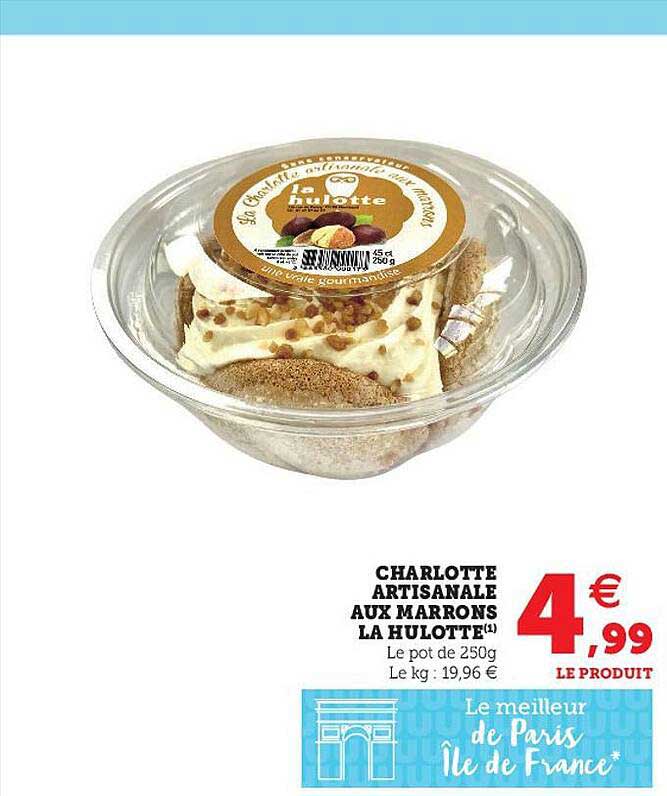 charlotte artisanale aux marrons la hulotte