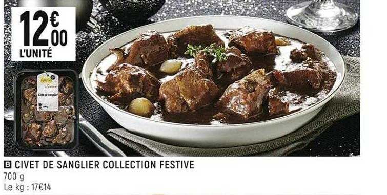 civet de sanglier collection festive