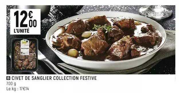 civet de sanglier collection festive