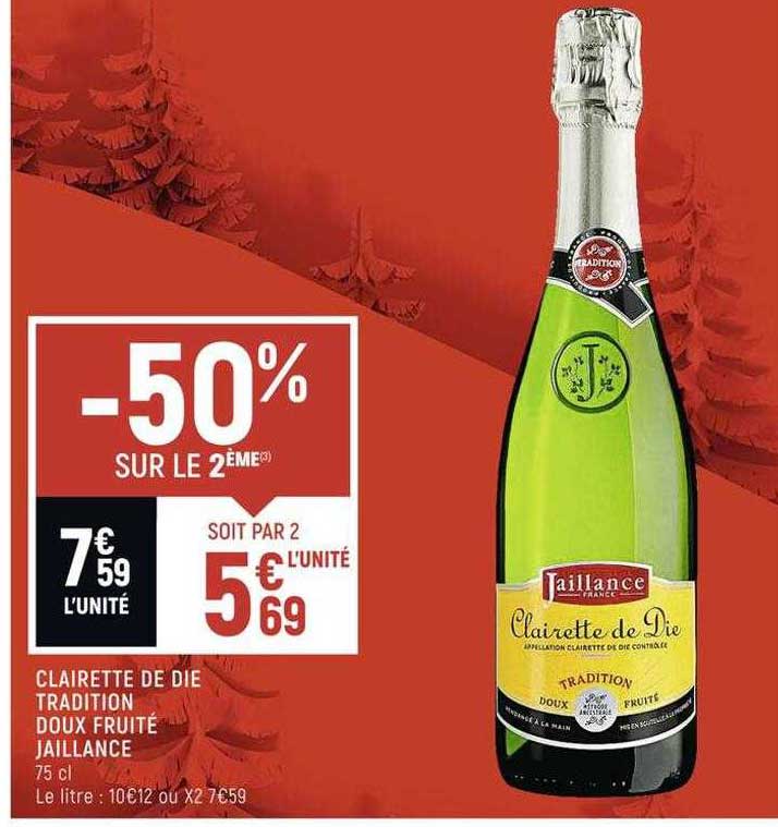 clairette de die tradition doux fruité jaillance