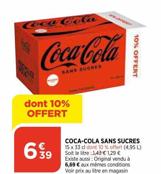 coca-cola sans sucres