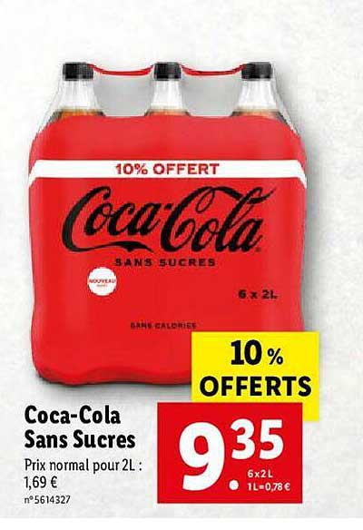 coca-cola sans sucres