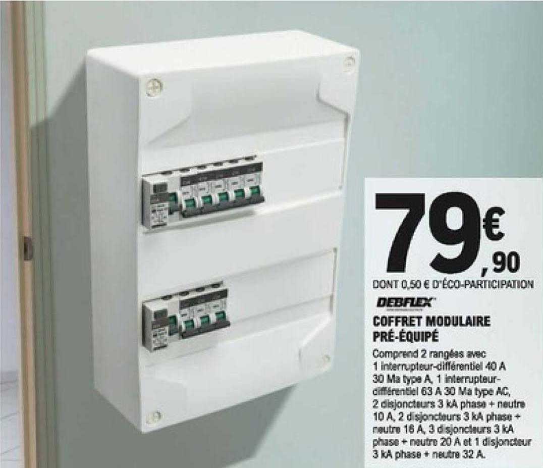 coffret modulaire pré-équipé debflex