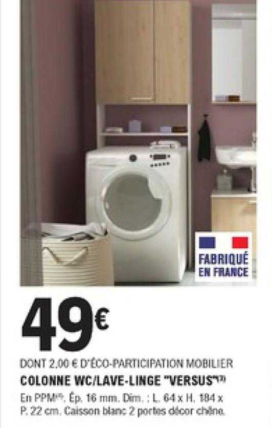 colonne wc-lave-linge "versus"