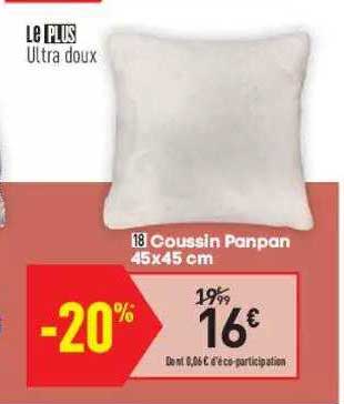coussin panpan 45 x 45 cm