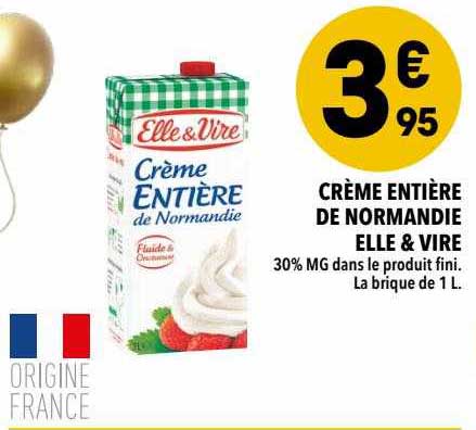 Crème Entière De Normandie Elle & Vire