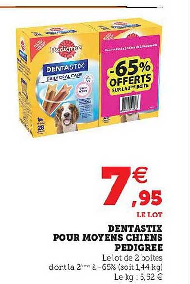 dentastix pour moyens chiens pedigree