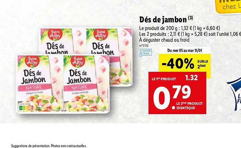 dés de jambon saint alby