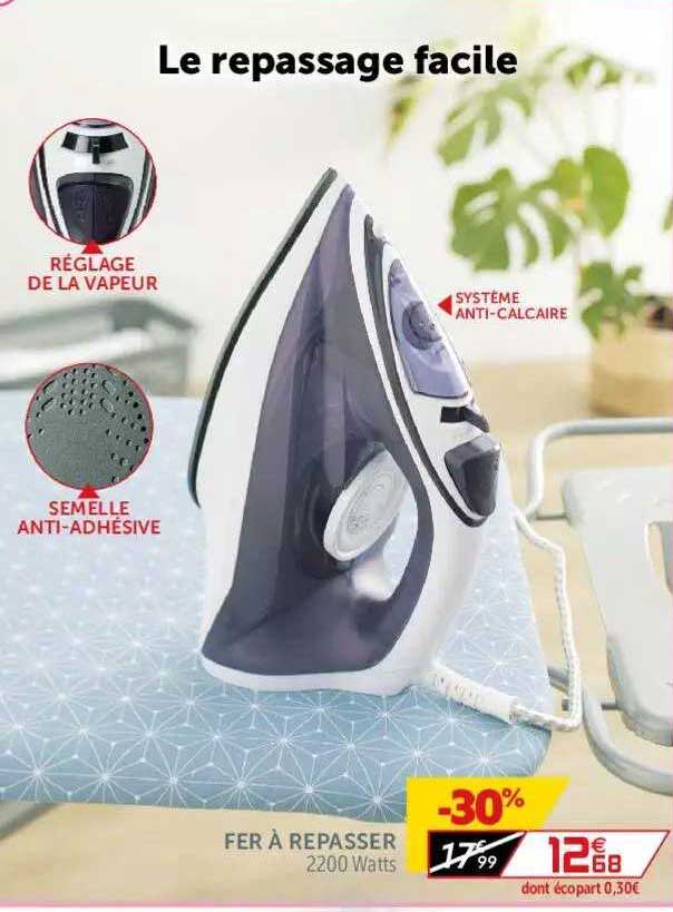 fer à repasser 2200 watts