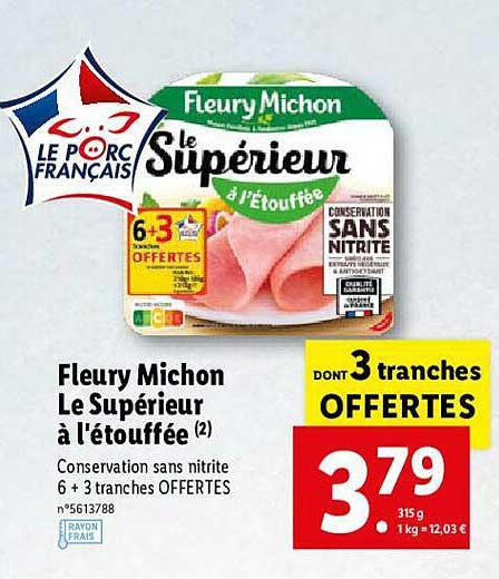 fleury michon le supérieur à l'étouffée