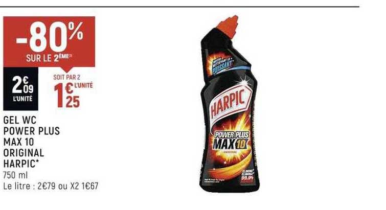 gel wc power pus max 10 original harpic