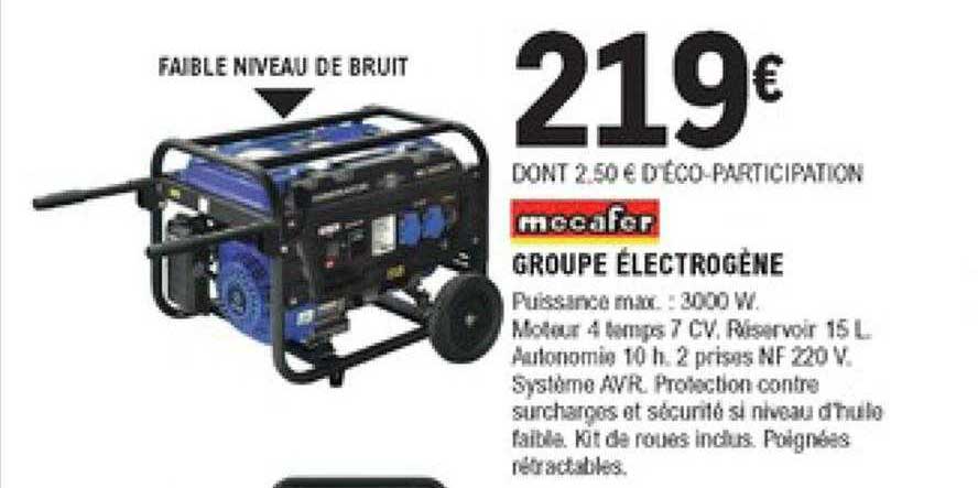 groupe électrogène mc cafer