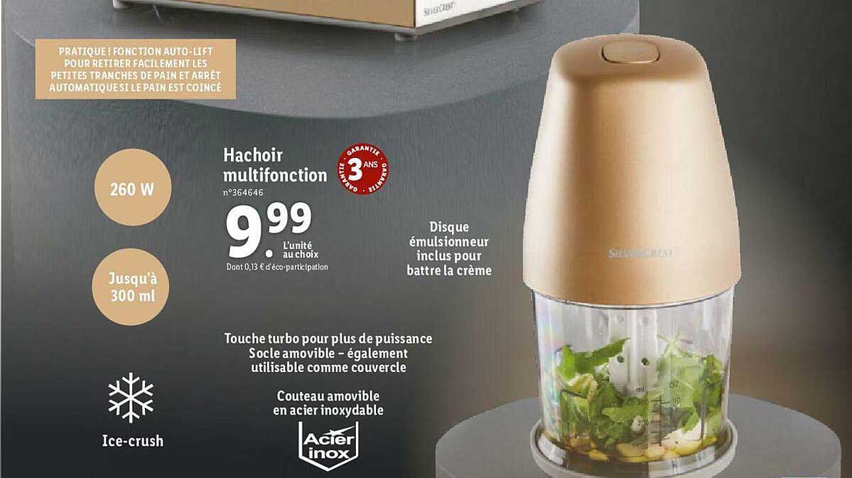 hachoir multifonction silver crest