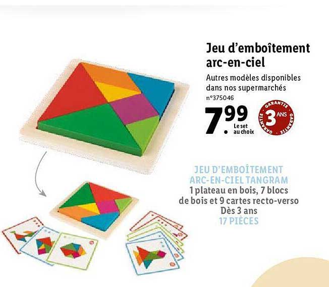 jeu d'emboîtement arc-en-ciel