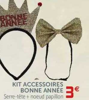 kit accessoires bonne année serre-tête + noeud papillon