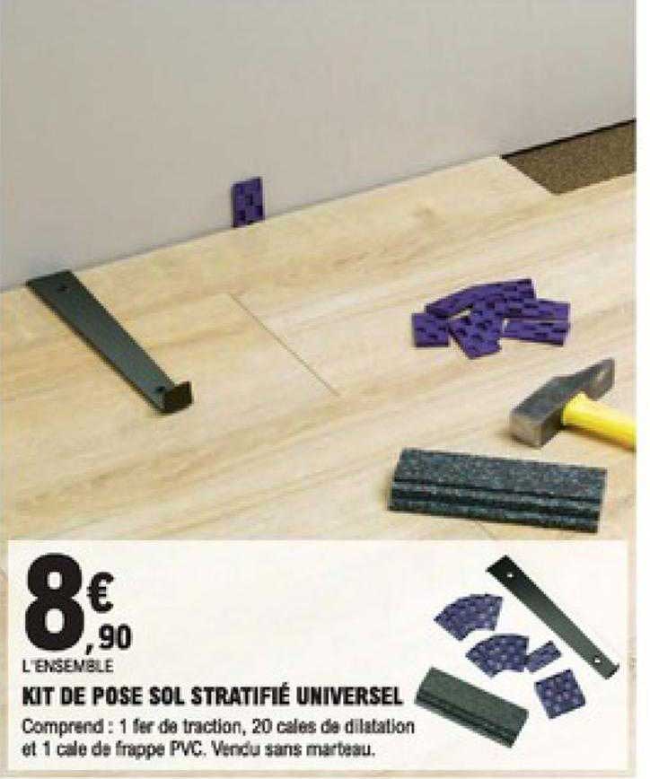 Kit De Pose Sol Stratifié Universel