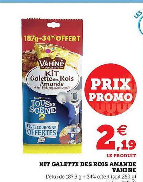 kit galette des rois amande vahiné