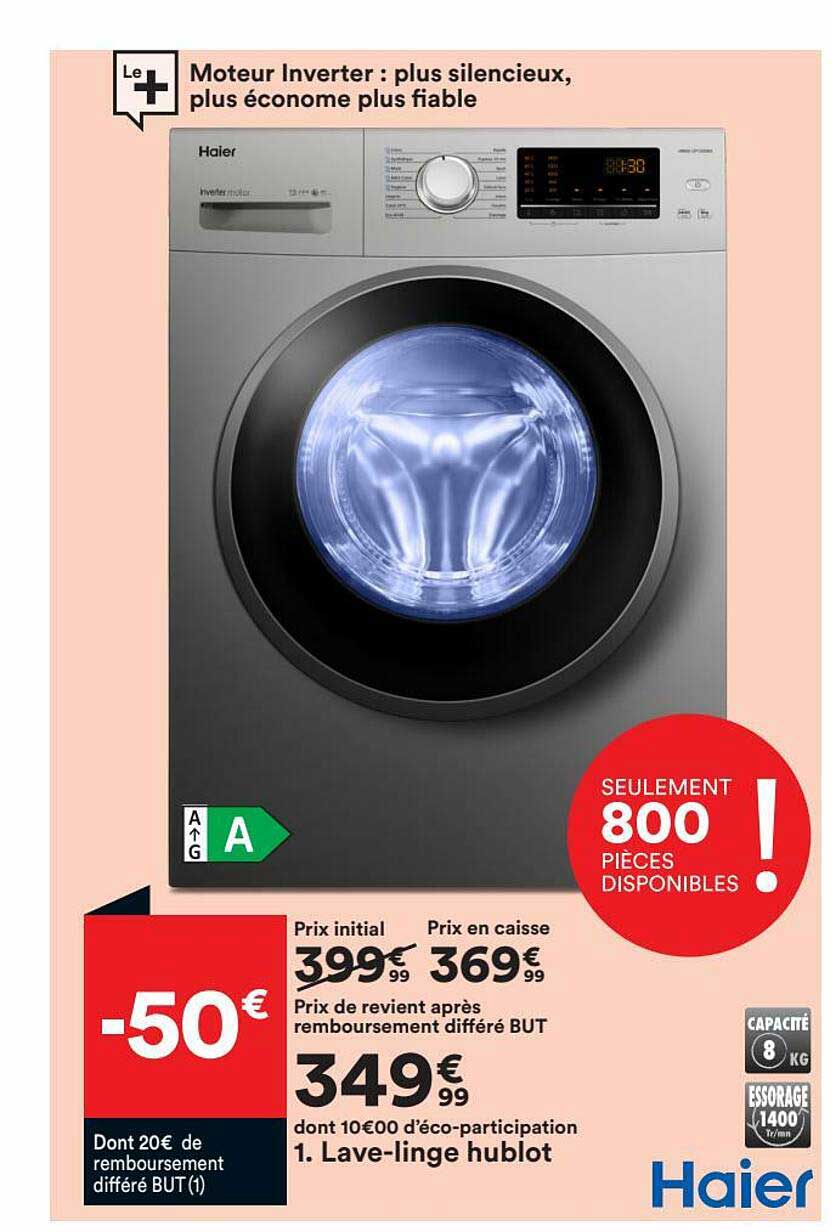 lave-linge hublot haier