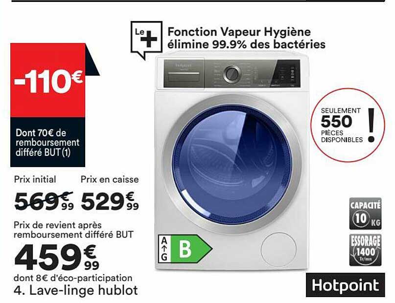 lave-linge hublot hotpoint