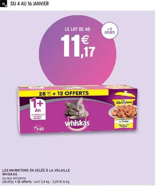 Les Marmitons En Gelée à La Volaille Whiskas