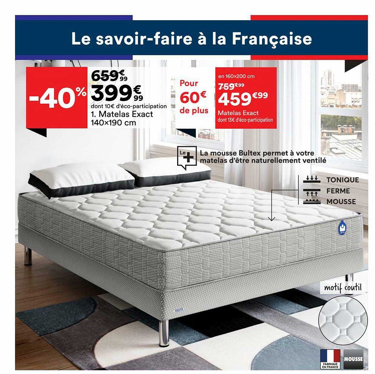 Matelas Exact 140x190 Cm