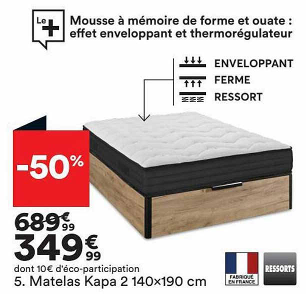 matelas kapa 2 140x190 cm