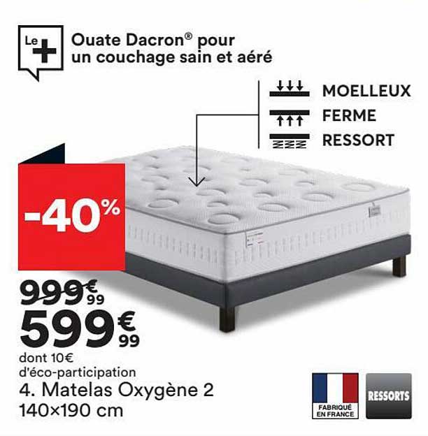 matelas oxygène 2 140x190 cm