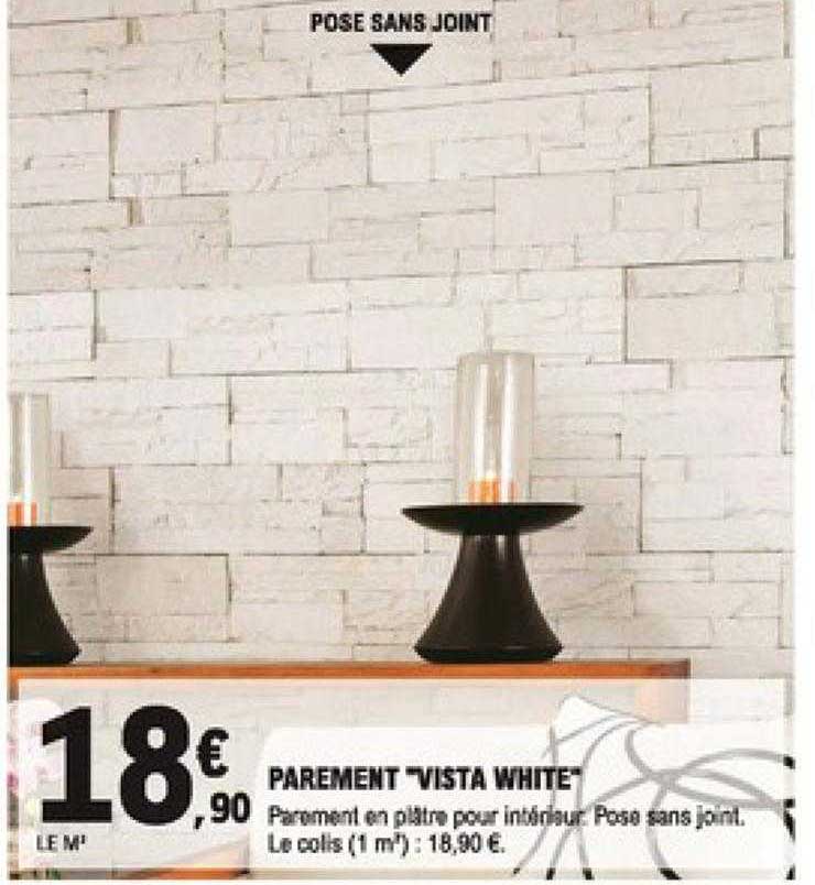 parement "vista white"