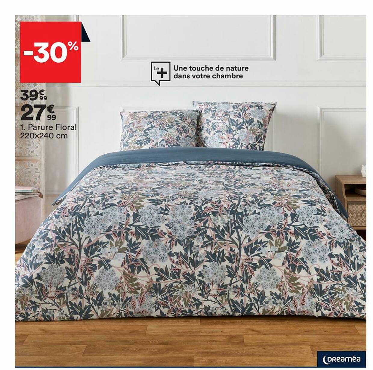 parure floral 220x240 cm dreaméa