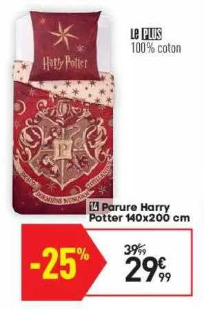 parure harry potter 140 x 200 cm