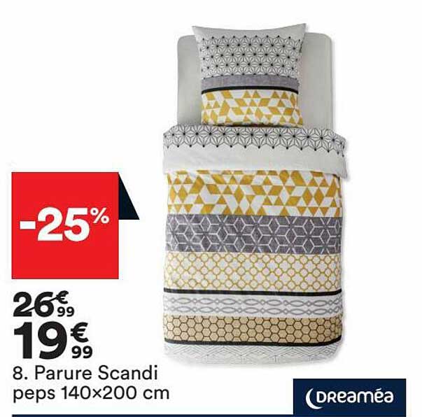 parure scandi peps 140x200 cm dreaméa