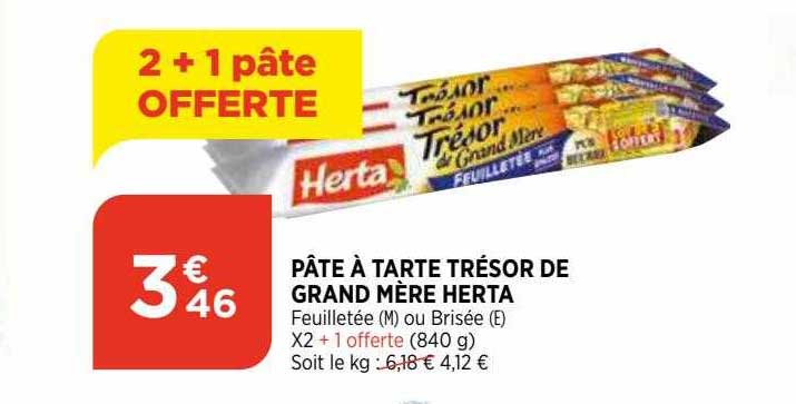 pâte à tarte trésor de grand mère herta