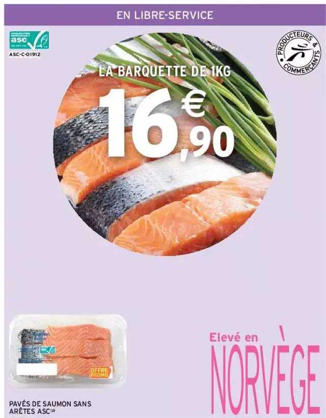 pavés de saumon sans arêtes asc