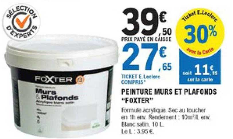 Peinture Murs Et Plafonds "foxter"