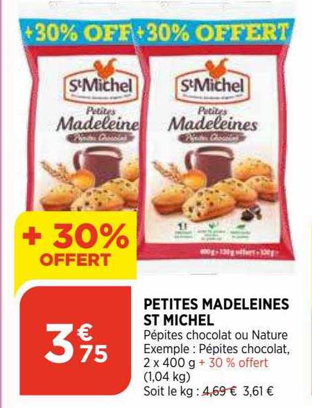 petites madeleines st michel