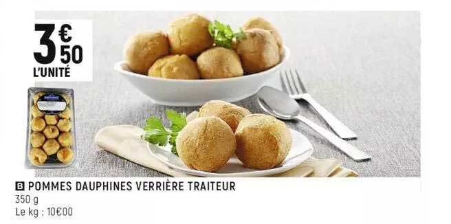 Pommes Dauphines Verrière Traiteur
