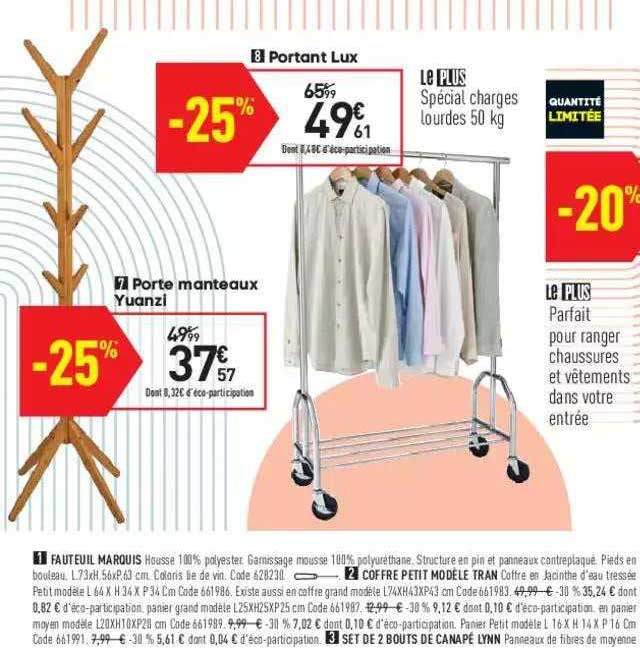 Portant Lux, Porte Manteaux Yuanzi,