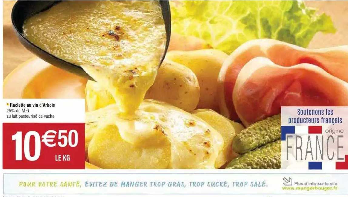 raclette au vin d'arbois