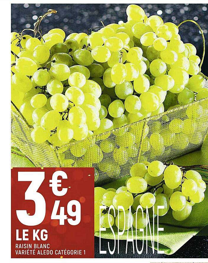 raisin blanc variété aledo