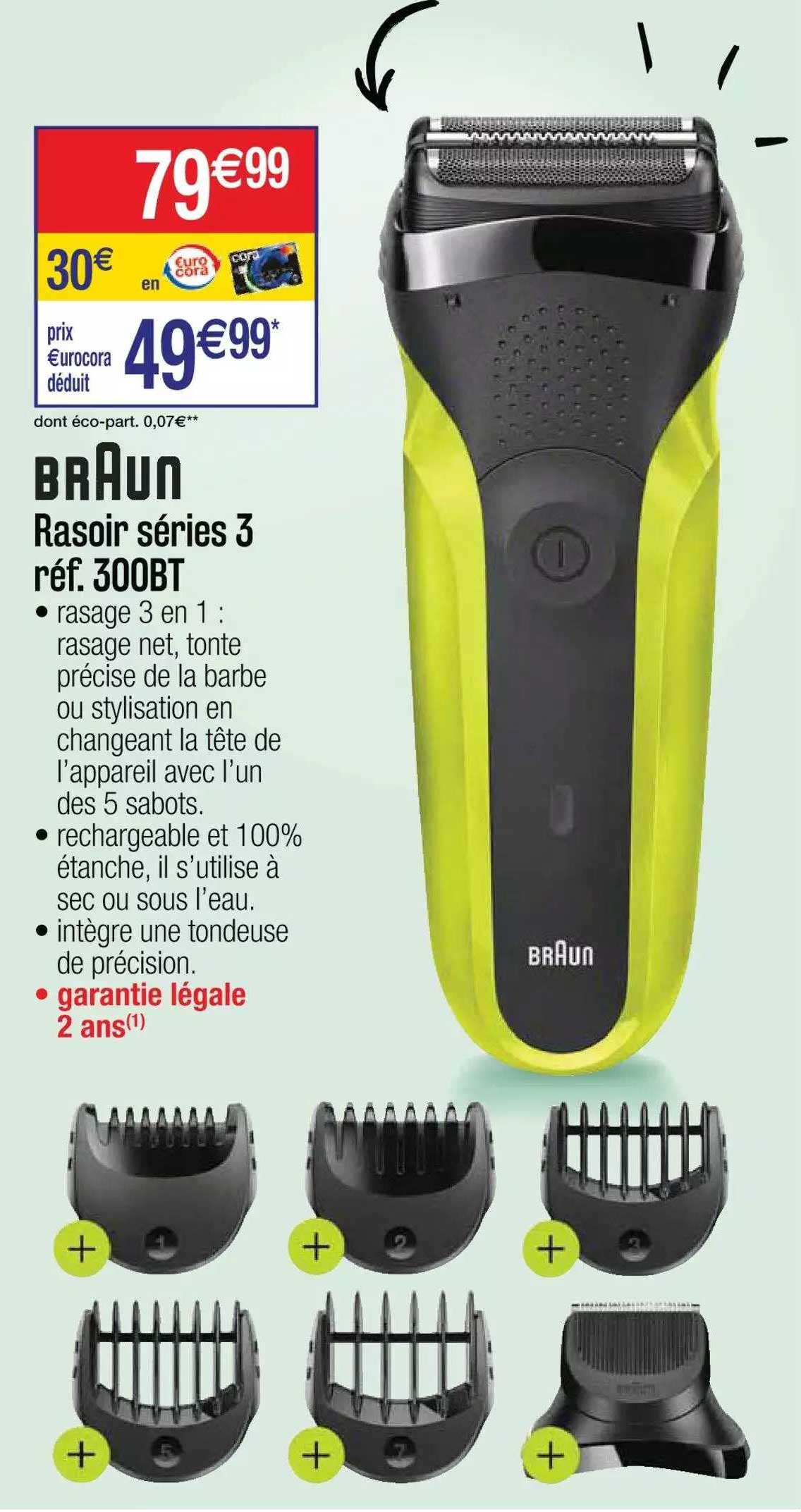 rasoir séries 3 braun
