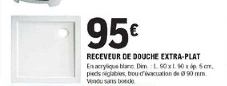 receveur de douche extra-plat