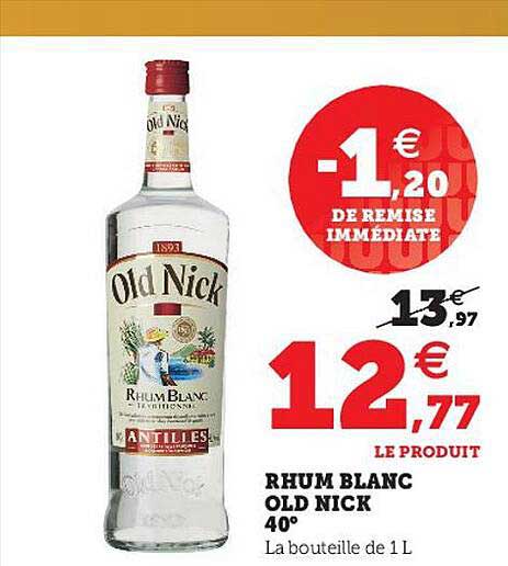 rhum blanc old nick