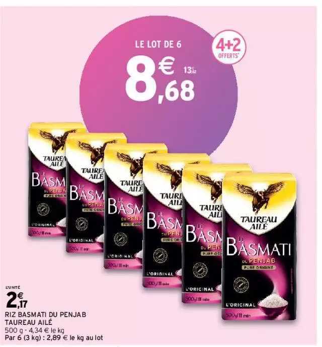 Riz Basmati Du Penjab Taureau Ailé