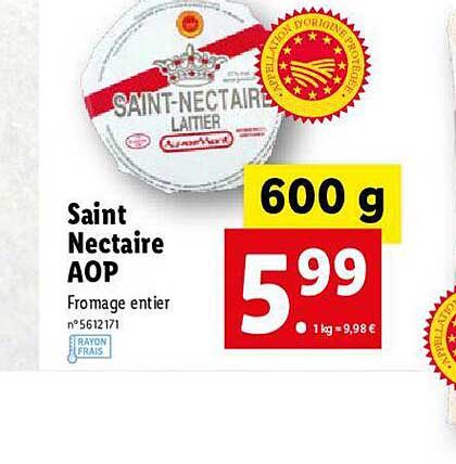 saint nectaire aop