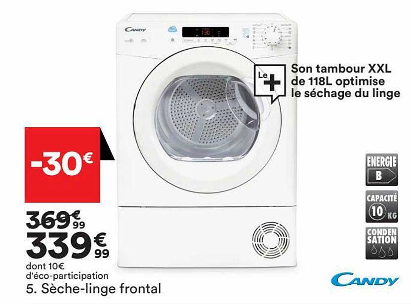 sèche-linge frontal candy
